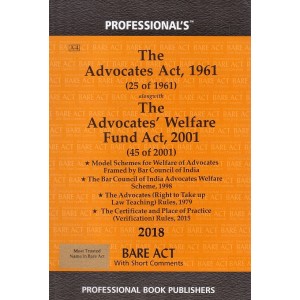 Professional's The Advocates Act, 1961 Bare Act